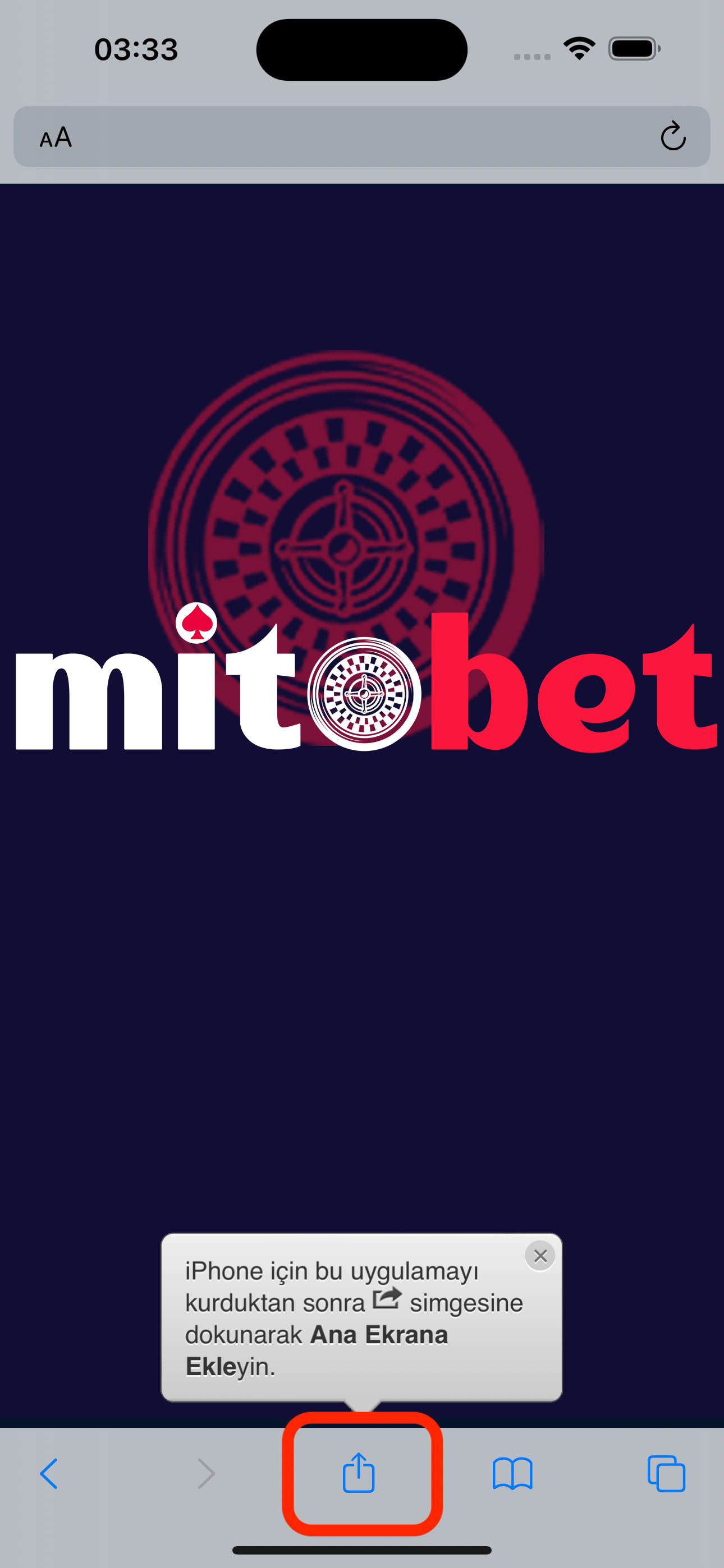 Mitobet Mobil Tanıtım - Adım 4